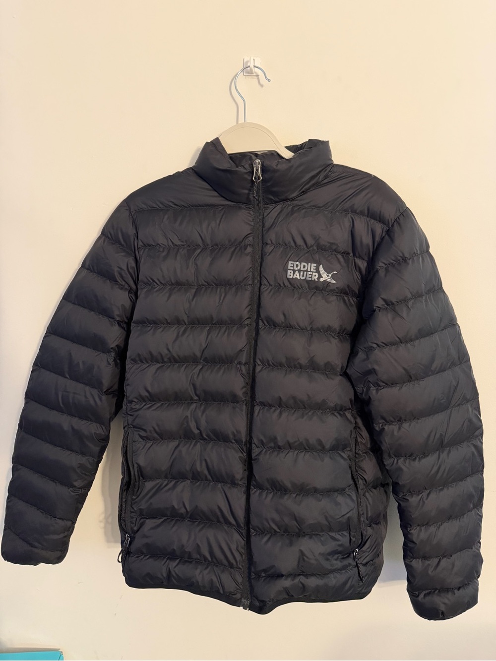 Eddie Bauer Kids Black Quilted Packable Puffer Jacket